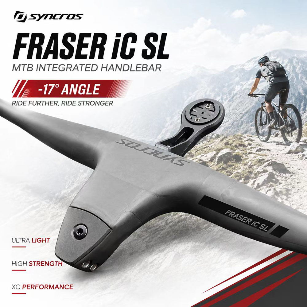 Mountain Biking Xc - SYNCROS Full Carbon MTB Integrated Handlebar