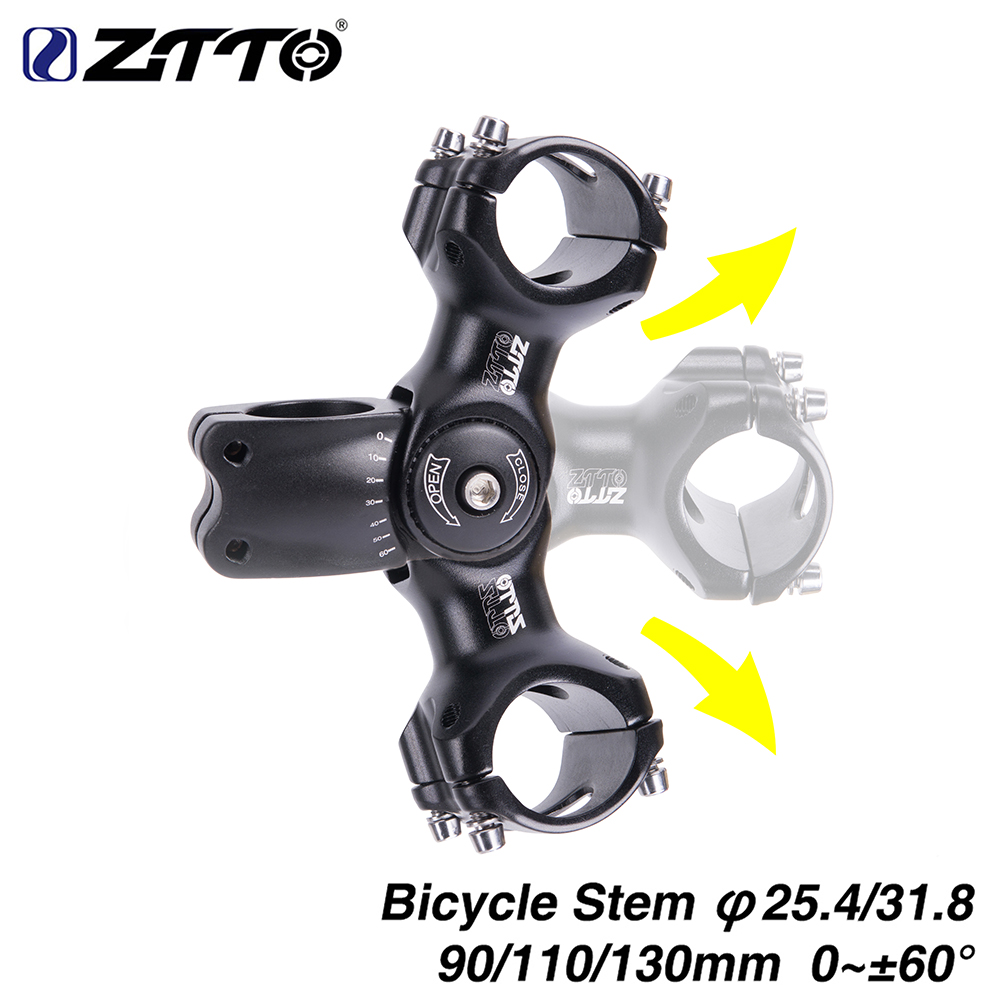 Mountain Biking Xc - ZTTO Bicycle Adjustable Stem 31.8mm 25.4mm