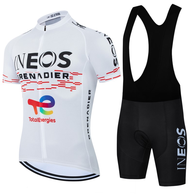 Mountain Biking Uniform - 2026 INEOS White Cycling Jersey Set