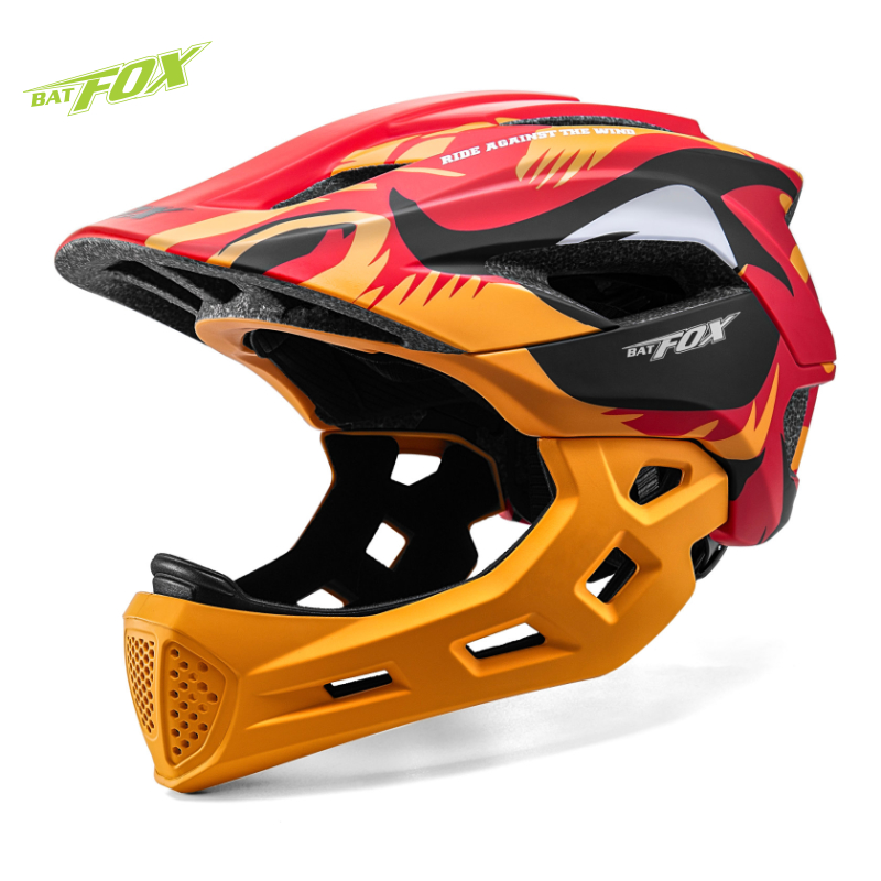 BATFOX Kids Full Face Bike Hel - Mountain Biking Helmet Full Face recension och pris