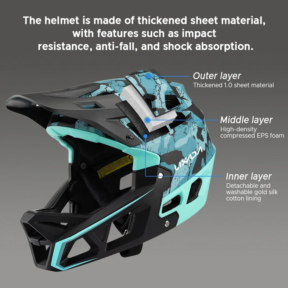 Mountain Bike Safety Cycling G - Mountain Biking Helmet Full Face recension och pris