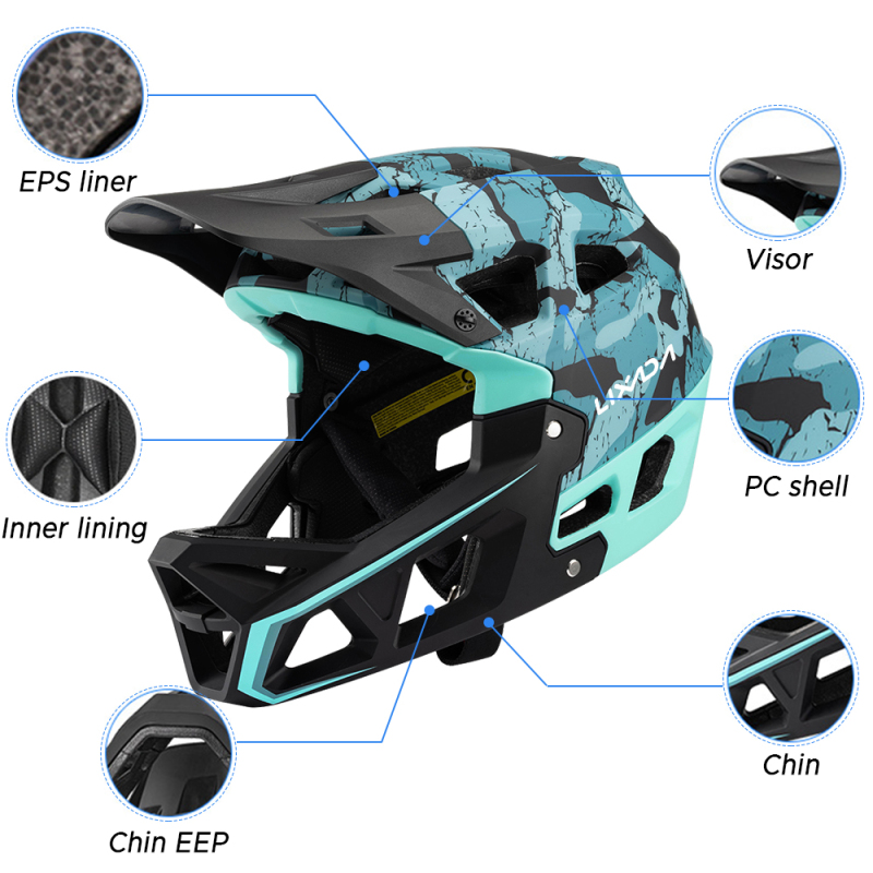 Full Face Mountain Bike Helmet - Mountain Biking Helmet Full Face recension och pris