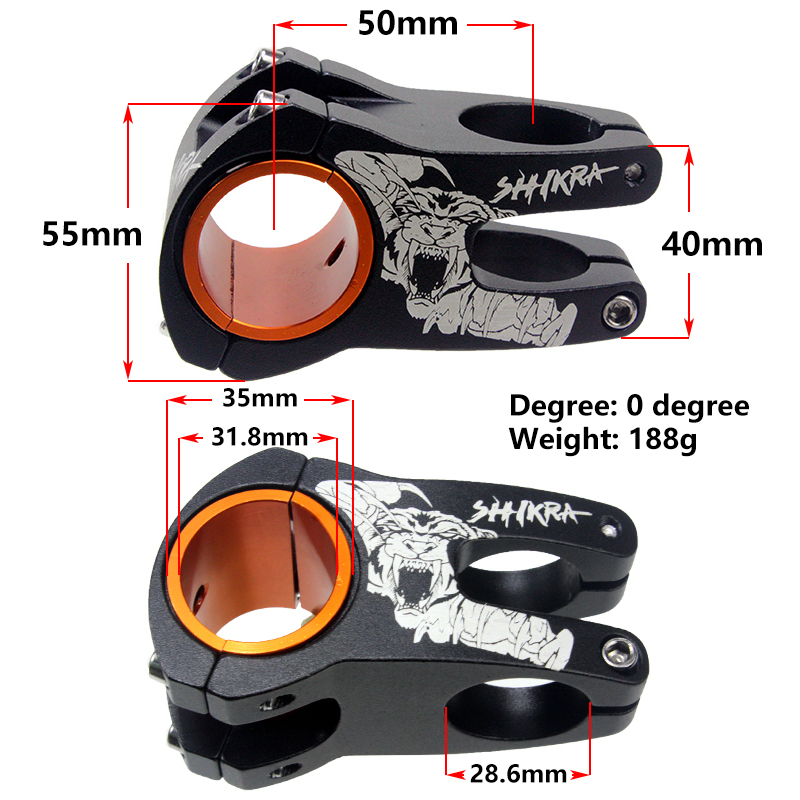 SHIKRA Bicycle Stem Mountain R - Mountain Biking Xc recension och pris