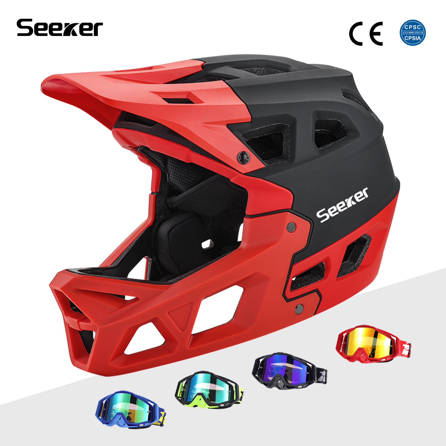 Seeker Bicycle Off-Road Full-F - Mountain Biking Helmet Full Face recension och pris