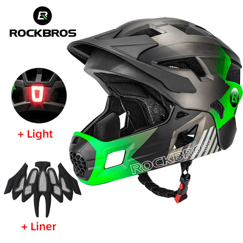 ROCKBROS Kids Detachable Full  - Mountain Biking Helmet Full Face recension och pris