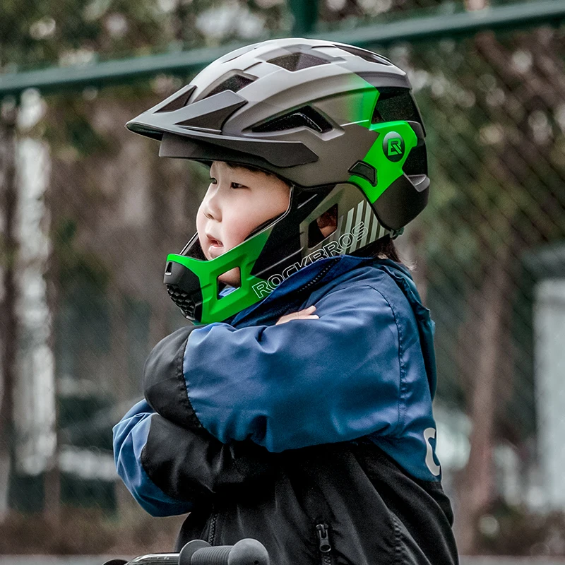 ROCKBROS Kids Detachable Full  - Mountain Biking Helmet Full Face recension och pris