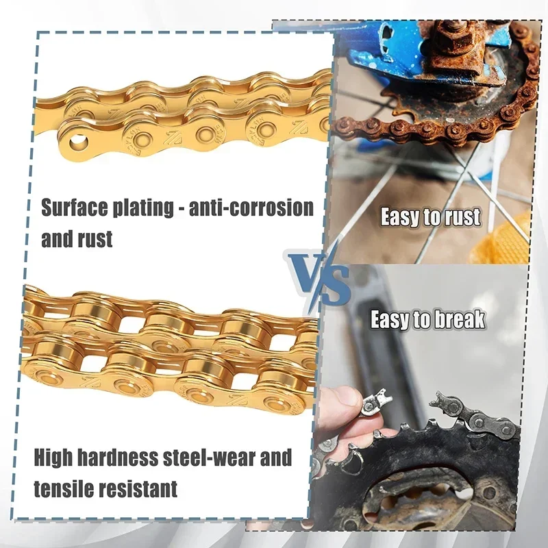 BUCKLOS Mountain Bike Chain 8/ - Mountain Biking Bc recension och pris